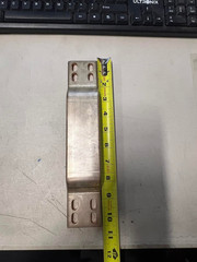 lot of 7 10″ busbar already bent and punched 4 oval holes each side see pictures