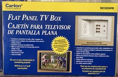 Carlon Flat Panel TV Electrical Box -SC300PR – For New Construction & Remodel