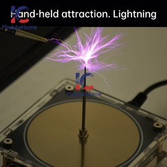 AC110-220V Dual Mode Music Tesla Coil Music Box Artificial Lightning Touchable