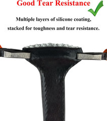 3/8″ ID Heat Shielded Fire Thermo Armor Fire Sleeve Silicone Coated Fiberglass H