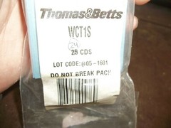 LOT OF 24 THOMAS & BETTS WCT1S WIRE MARKER CARDS (WL113)