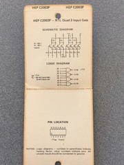 Motorola HEP C2003P RTL INTEGRATED CIRCUIT QUAD 2-INPUT GATE