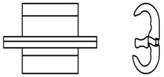 Burndy YP28U2, 4/0 AWG Str Run/2 AWG, 1 AWG, 1/0 AWG Solid Tap Connector, 1 pc