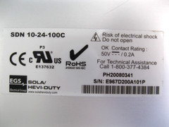 Sola Hevi-Duty SDN 10-24-100C Power Supply for DIN Rail 22.5-28.5 VDC G17