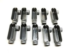Cooper Crouse-Hinds 3/4” Conduit Bodies LL25 [Lot of 10] NOS