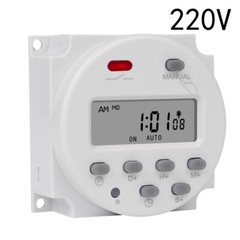 CN101S 1 Second Interval 5V 12V 24V 110V 220V Digital LCD Timer Switch 7 Days