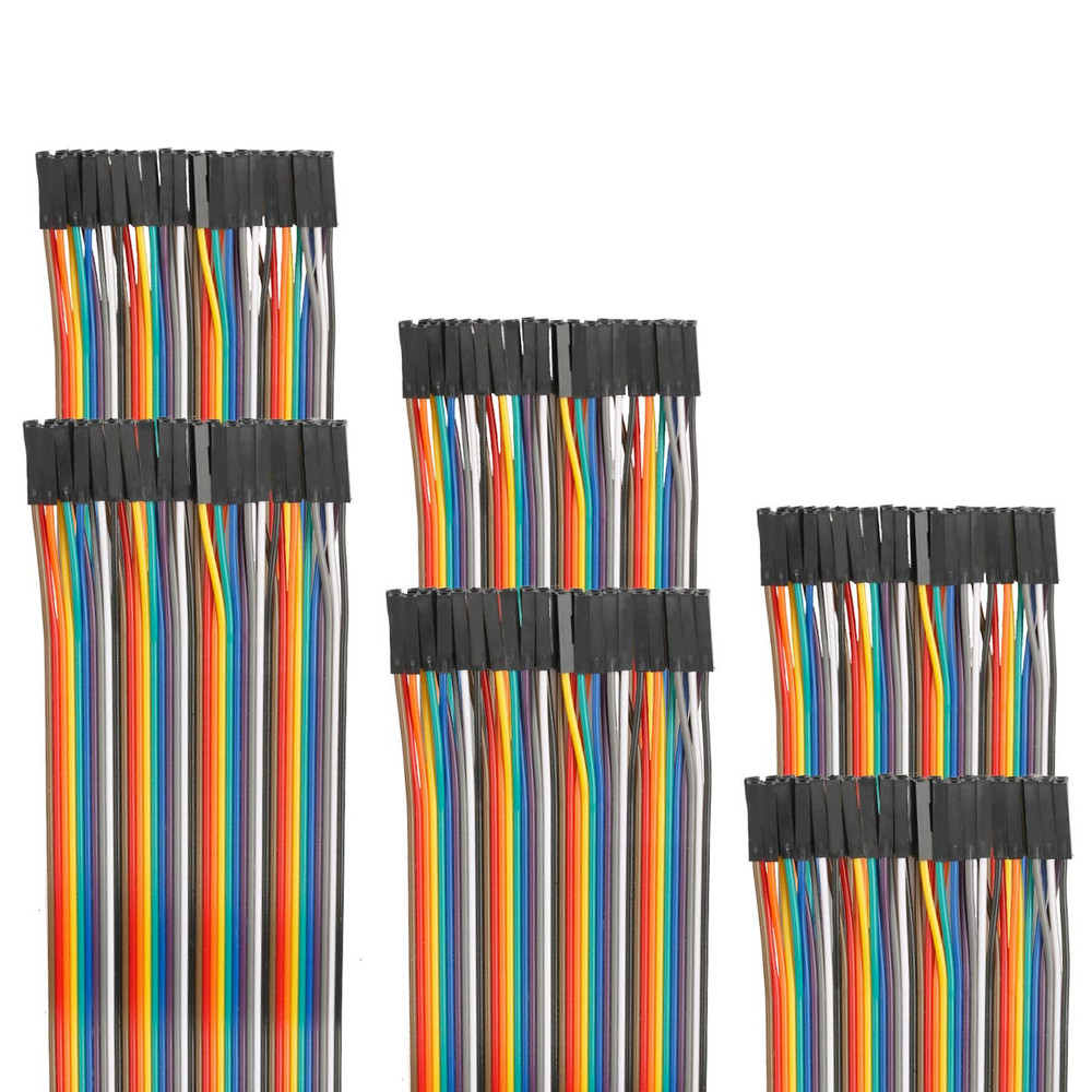 120Pcs 30Cm Dupont Wire Female to Female Breadboard Jumper Wires 11.8 Inch 1Pin-