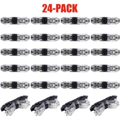 24PCS Low Voltage Wire Connectors 1Pin 1Way Universal Compact Wire18-22AWG