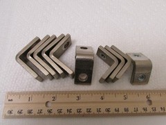 (10) Copper Bus Bar Corner Pieces 3/16ths Inch Thick for Power-Ten Power Supply