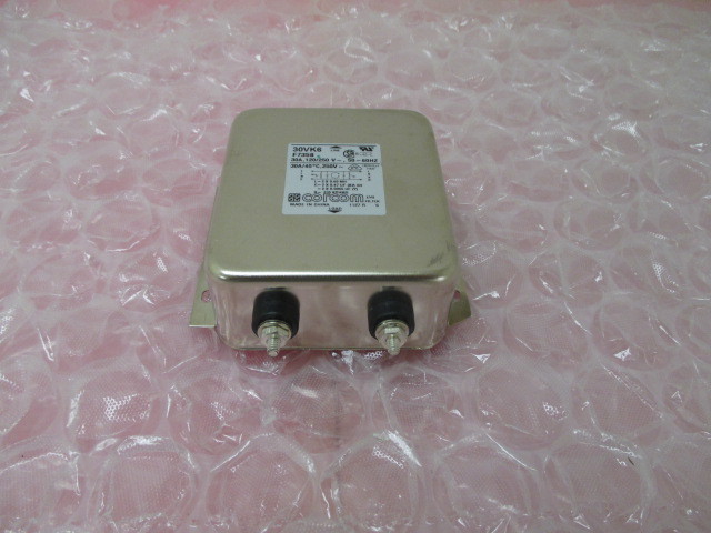 CORCOM MODEL 30VK6, F7358, 30 AMP EMI FILTER 120/250VAC