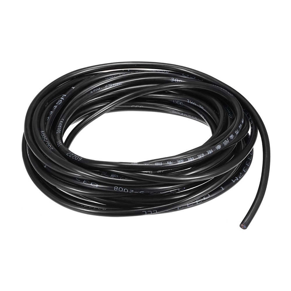 32.8ft RVV Wire Cable Extension Cord Copper Wire Conductor 3 Core 18 AWG 10M