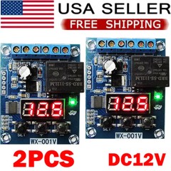 2X DC12V Voltage Detection Module Relay Switch Charging Discharge Monitoring NEW