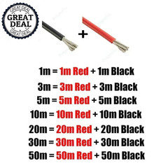 Silicone Solar Panel Electrical Cable Wire Heat Resistant for Car Auto Battery