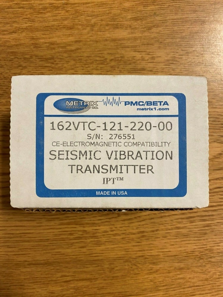 **New** Metrix 162VTC-121-220-00 Seismic Vibration Transmitter