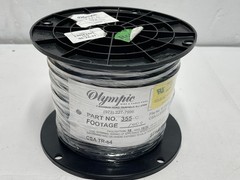 1000ft 18AWG 300V Copper Wire Olympic #355-0 Black