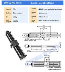 Heavy Duty Slide TableManual Precision Displacement TableMini Displacement Table