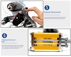 Date Ribbon Encoder Color Ribbon Manual Stamp Printer Coding Machine DY-8 220V