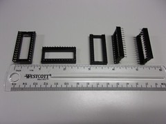 5 Pack Lot DIP28 Wide DIP IC Sockets 28 Pins 2 Rows 14 Pins Each Sides Circuit
