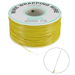 Wrapping Wire Tin Plated Copper Wire P/N DM-30-1000 30 AWG 250M Length Yellow