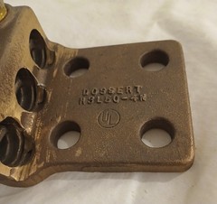Dossert 3-port Terminal Lug # H3L50-4N. NEW. Free Shipping.