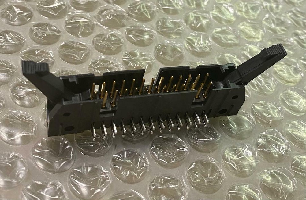 AMP 499141-6 Board Connector 26 Contacts 2 Row Male Right Angle 0.1 inch Pitch
