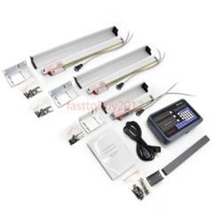 3pc Linear Scale 50-1000mm + DRO 3 Axis Digital Readout Display full Kit Milling