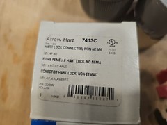 NEW Eaton Arrow Hart 7413C Locking Connector 20A 120/208V 3 Phase 4 Pole 4 Wire