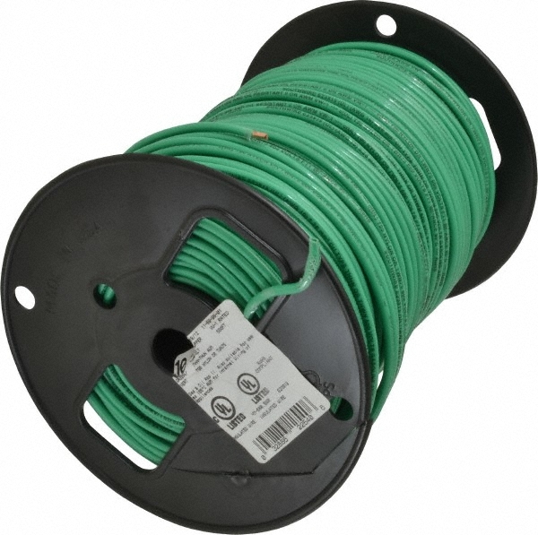 Southwire THHN/THWN, 10 AWG, 30 Amp, 500′ Long, Solid Core, 1 Strand Building…
