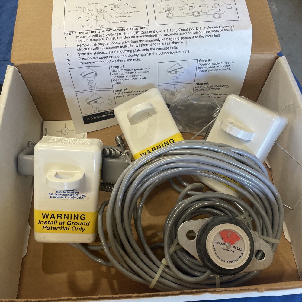 EOS LINAM Three Phase Current Reset Fault Indicator 3CRV1000X1! $0 Ship To USA!