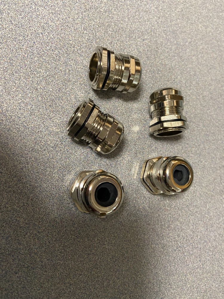 Bag of 5 New PG11 Cord Grip Nickel Plated .196-280 PG11 METAL