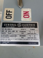 BRAND NEW NOS GE DH461R 30A 3ph 4W 600V FUSIBLE BUS PLUG