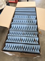 Variety Pack of Pyramidal and Flat Microwave Absorbers Blu 5″, 3″, 2.25″, 1.125″