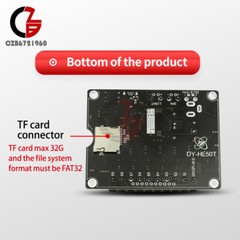 DC9-24V 60W Voice Broadcast Module one-to-one Trigger Control MP3 Player