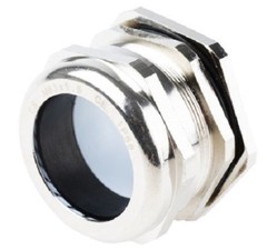 RS Pro M63 Metallic Nickel Plated Brass, IP68 Cable Gland With Locknut – CBG-M63