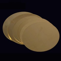 H62 Brass Circular Plate Metal Flat Foil Sheet Multiple Sizes Thickness 0.8-3mm
