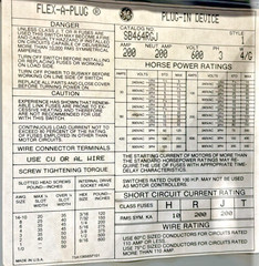 GE 200 Amp 600V Fusible Busway Spectra Series 3PH SB464RGJ 🟦