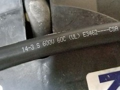 Belden 19107 14/3C Type S 600V/60C Rubber EPDM Portable Power Cord Cable /10ft