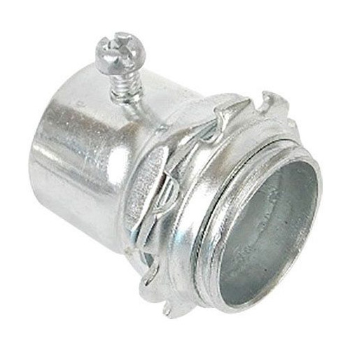 Allied SC400RKON, 4″, Steel, Set Screw, EMT Conduit Connector, 1 pc
