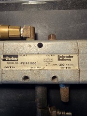 BELLOWS SCHRADER BELLOWS 531911000 Manual Air Control Valve, 4 Way