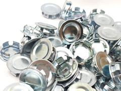 Box of 100 Steel City BL-111 1/2″ Steel-Zinc Plated Snap In Knockout Seals UH-OH