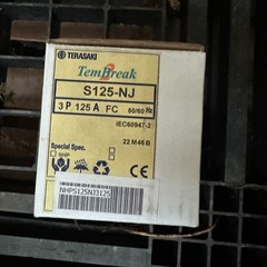 Terasaki TemBreak2 S125-NJ 3 pole 125A Circuit Breaker MCB NHPS125NJ3125