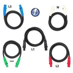 CAM LOCK #2 Entertainment Generator Power Cables 10′ EA M TO F