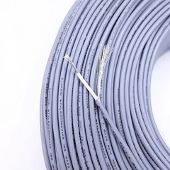 Single Core Shield Wire 28/26/24/22 – 14AWG Audio Cable UL1533 UL1185 Black/Grey