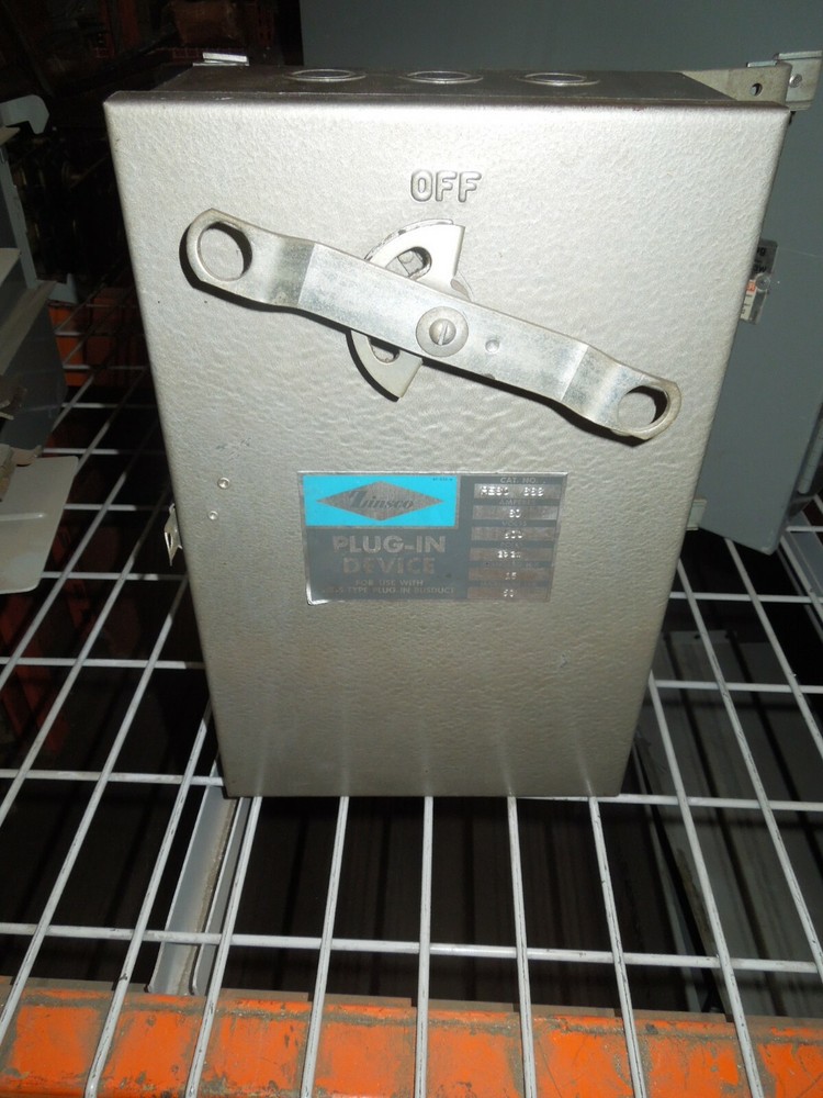 Zinsco HESC663 60A 3PH 3W 600V Fusible Plug-In Busplug Used Electrically Ok
