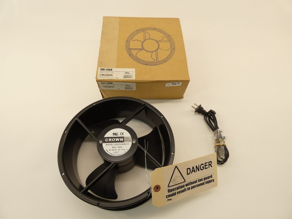Middle Atlantic BMF-FAN10 High Output 10″ Fan 80V/130V 65/70W – NEW Surplus!
