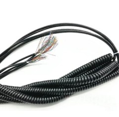 Cores Spring Spiral Cable Coiled Cable for CNC Handheld Encoder 1PC