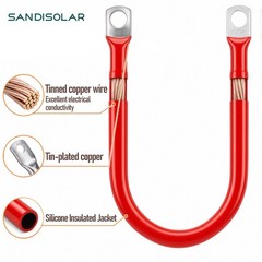 2AWG Gauge Battery Cable Inverter Cables Solar RV Car 5/16” Battery Wiring