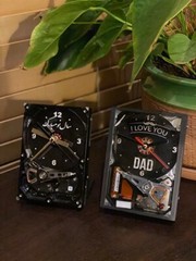 Personalized Custom Gift HDD Clock Hard Drive Gratitude Congratulations Birthday