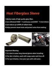Wire Heat Shield Automotive Heat Shield Sleeve Fuel Line Heat Shield Titanium…