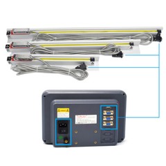 3 Axis Dro Digital Readout LCD Touch Screen Encoder+3PCS Linear Glass Scale Kit